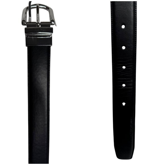 Cole Haan Genuine Black Leather‎ Belt Classic Belt Men's Size 38 - Picture 1 of 11